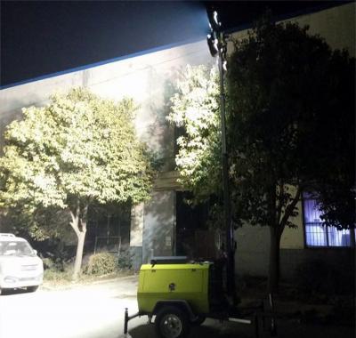 奔马移动照明车保障客户夜间施工