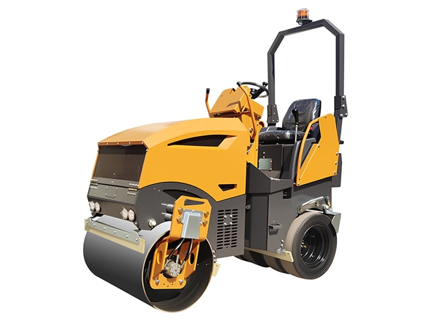 新款2.5吨前钢后胶座驾式压路机BM2500D